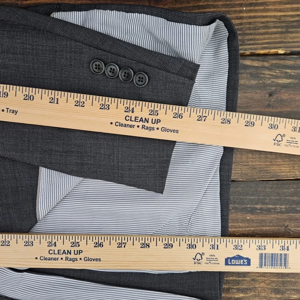 Brooks Brothers Explorer Men's‎ Sport Coat Blazer Two Button Gray Wool Blend 44L